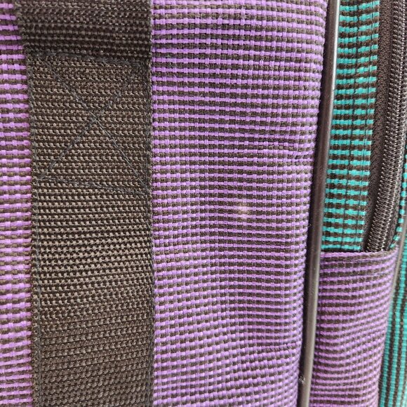 Dallas Cowboys Duffle Bag Helmet Star Logo Vtg 90s Purple Teal Gym Athletic - Picture 6 of 14